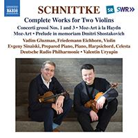 SCHNITTKE, A.: Works for 2 Violins (Complete) (Gluzman, Eichhorn, E. Sinaiski, German Radio Saarbrücken-Kaiserslautern Philharmonic, Uryupin)