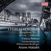 KOECHLIN, C.: Symphony No. 1 / Au loin / 3 Mélodies, Op. 17 (Petibon, Württembergische Philharmonie Reutlingen, Matiakh)