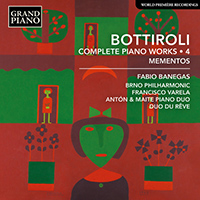 BOTTIROLI, J.A.: Piano Works (Complete), Vol. 4 - Mementos (Banegas, Antón and Maite Piano Duo, Duo du Rêve, Brno Philharmonic, Varela)