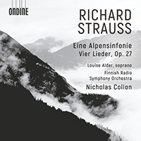STRAUSS, R.: Alpensinfonie (Eine) / 4 Lieder, Op. 27 (Alder, Finnish Radio Symphony, Collon)