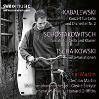 KABALEVSKY, D.B.: Cello Concerto No. 2 / SHOSTAKOVICH, D.: Cello Sonata / TCHAIKOVSKY, P.I.: Rococo Variations (L. & D. Martin, Šlekytė, H. Griffiths)